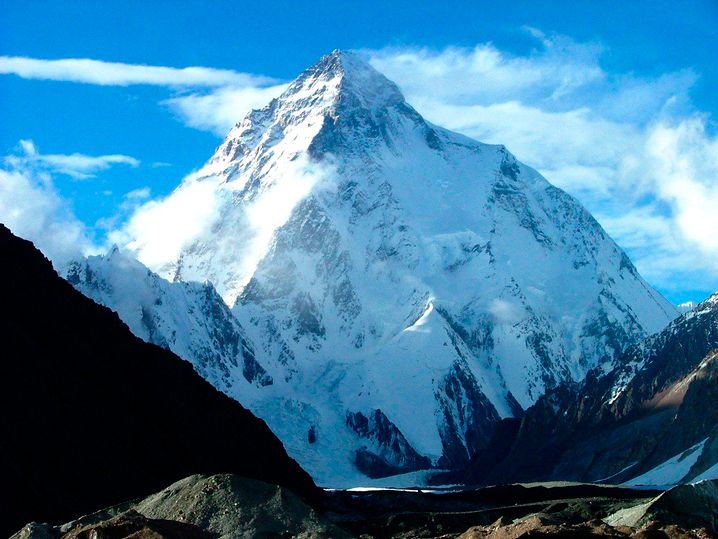 Der K2, zweithöchster Berg der Erde